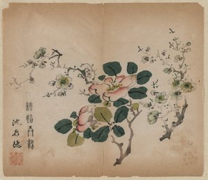 Blühender Prunus
