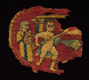 Vier Segmenta von einer Tunika von Unknown artist