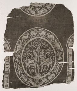 Fragment eines Grabdeckels von Unknown artist