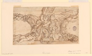 Fries mit Putti und Medaillons