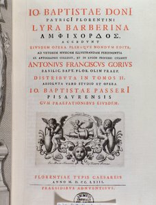 Frontispiz von The Lyra Barberina (Gravur) von Unknown artist