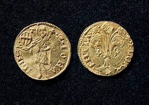 Goldgulden. 1250-1300 Museo Nazionale del Bargello, Florenz