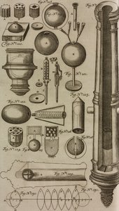 Granaten und Vorderladerkanonen zum Granatenabschuss, aus Grand Art d
