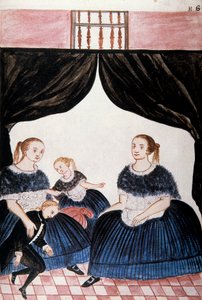 Gruppe trauernder Frauen, aus dem Buch 