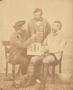 Gruppenporträt von drei Männern, Indien von Unknown artist