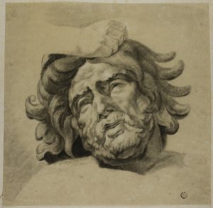 Hand eines Zentauren, der den Kopf eines Lapithen greift (nach einer der Metopen vom Parthenon, British Museum) von Unknown artist