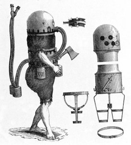 Er benutzte es, um 1797 in die Oder zu tauchen.