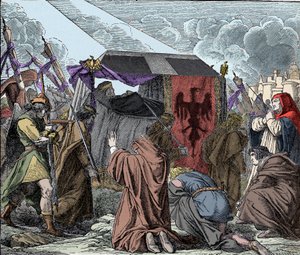 Heinrich VII. wird von seinem Volk betrauert von Unknown artist