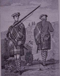 Hochlandsoldaten Ende des 18. Jahrhunderts von Unknown artist
