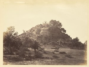 Hütte auf einem Hügel, Indien von Unknown artist