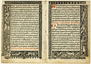 Illustration aus Hortulus animae, Tafel 31 aus Holzschnitten aus Büchern des XVI. Jahrhunderts