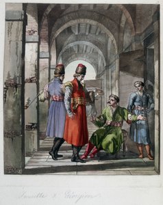 Imerette und Georgier, Kaukasus. In „Das alte und moderne Kostüm“