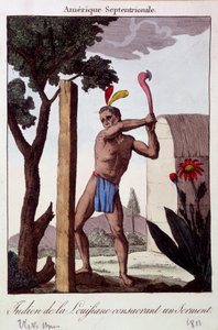 Indianer aus Louisiana schwört einen Eid (Gravur) von Unknown artist