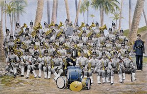 Infanterieband in der Republik Ecuador Ende des 19. Jahrhunderts von Unknown artist