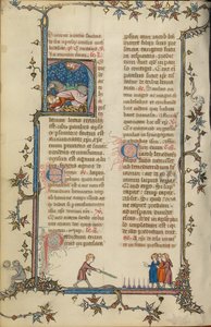 Initiale H: Die Bekehrung des Heiligen Paulus