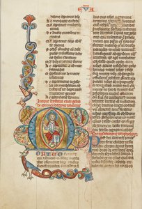 Initiale M: Christus in Majestät