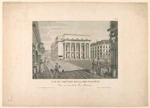 Italienisches Theater, Paris von Unknown artist