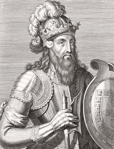 König Afonso III. von Portugal. Porträt.