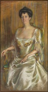 Dame mit Fächer