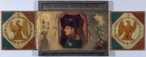 "Le Désiré de la France". Porträt von Louis XVIII und verstecktes Porträt von Napoleon, ca. 1815 von Unknown artist
