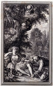 Le Villageois qui a perdu son veau (in Tales et nouvelles en vers von Jean La Fontaine, 1762) von Unknown artist