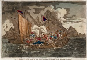 Leutnant Turner und die Bootsbesatzung des Schiffes 