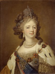 Die Kaiserin Maria Feodorovna (Sophie Dorothea von Württemberg) - Porträt der Kaiserin Maria Feodorovna (Sophie Dorothea von Württemberg) (1759-1828), Anonym