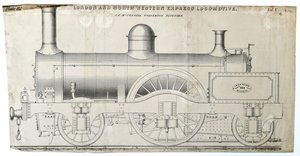 London und North Western Express Lokomotive, Platte 112 von Unknown artist