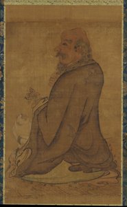 Luohan mit einem weißen Affen