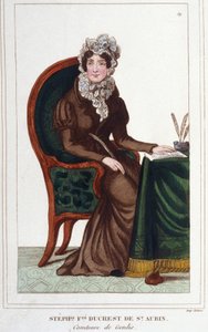Madame de Genlis - Porträt von Stéphanie Félicité de Genlis (Saint-Aubin) von Unknown artist
