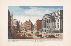 Mansion House, London im 18. Jahrhundert