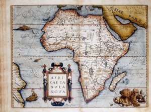 Karte von Afrika, Platte aus "Theatrum Orbis Terrarum" von Abraham Ortelius (1527-1598) 1574