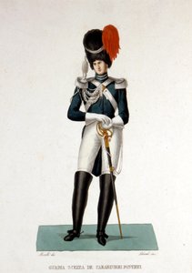 Mitglied der Päpstlichen Gendarmerie des Vatikanstaates. von Unknown artist