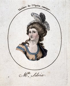 Miss Silvia, Schauspielerin der Opera Comique, 18. Jahrhundert von Unknown artist