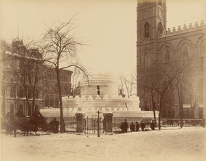 Montreal, Eislabyrinth vor der Kirche Notre-Dame