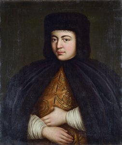 Porträt der Zarin Natalia Naryschkina (1651-1694)