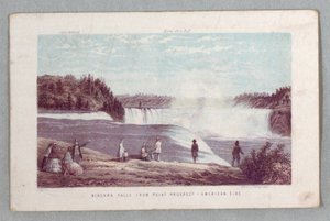 Niagarafälle vom Aussichtspunkt - Amerikanische Seite aus Die Fälle von Niagara: Ein vollständiger Führer