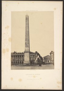 Obelisk von Luxor, auf der Place de la Concorde von Unknown artist