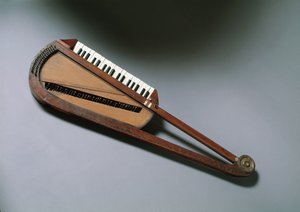 Orphica, kleines Musikinstrument (tragbares Klavier, erfunden von Carl Leopold Röllig Ende des 18. Jahrhunderts, Wien) von Unknown artist