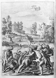 Ovidius - Illustration für Buch 15 - (P. Ovidii Nasonis Metamorphose libri XV um notis TH. Farnabii.) Anmerkung von Thomas Farnaby (Farnabia) (1575-1647) von Unknown artist