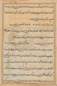 Seite aus Geschichten eines Papageis (Tuti-nama): Textseite von Unknown artist