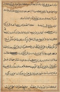 Seite aus Geschichten eines Papageis (Tuti-nama): Textseite von Unknown artist