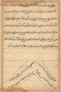 Seite aus Geschichten eines Papageis (Tuti-nama): Textseite von Unknown artist