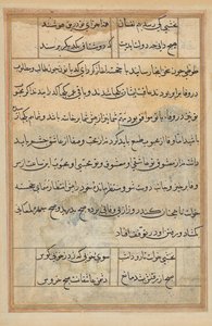 Seite aus Geschichten des Papageis (Tuti-nama): Textseite