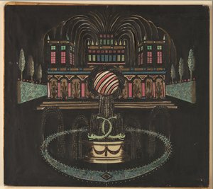 Palast und Brunnen