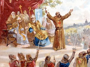 Peter der Einsiedler predigt den Kreuzzug (1095 - 1099)