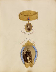Fotocollage mit Porträts der Gräfin von Listowel und Lord Berkeley Paget