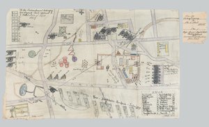 Plan der Verschanzungen in Cawnpore, Juni 1857 von Unknown artist