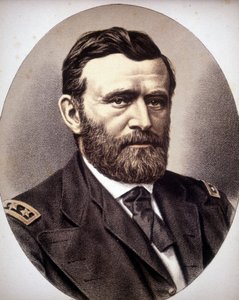 Porträt des amerikanischen Generals und Staatsmannes Ulysses Simpson Grant (1822 - 1885) von Unknown artist
