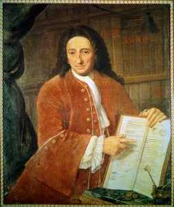 Porträt von Apostolo Zeno, Librettist und Dichter.
